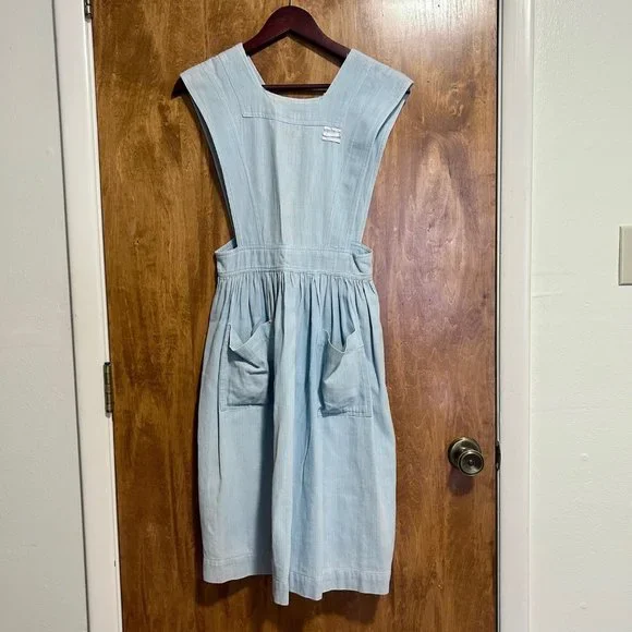 Dresses | Vintage Denim Apron Dress | Poshmark